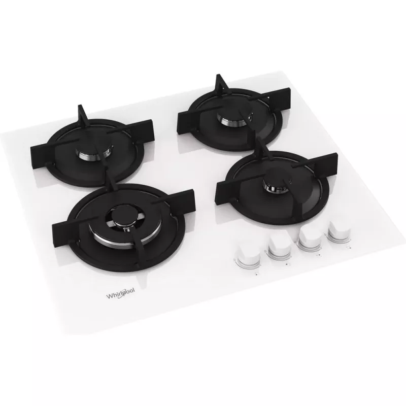 Whirlpool AKT 625/WH Black, White Built-in 60 cm Gas 4 zone(s)