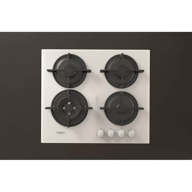 Whirlpool AKT 625/WH Black, White Built-in 60 cm Gas 4 zone(s)