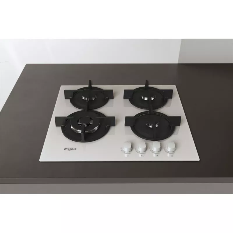 Whirlpool AKT 625/WH Black, White Built-in 60 cm Gas 4 zone(s)