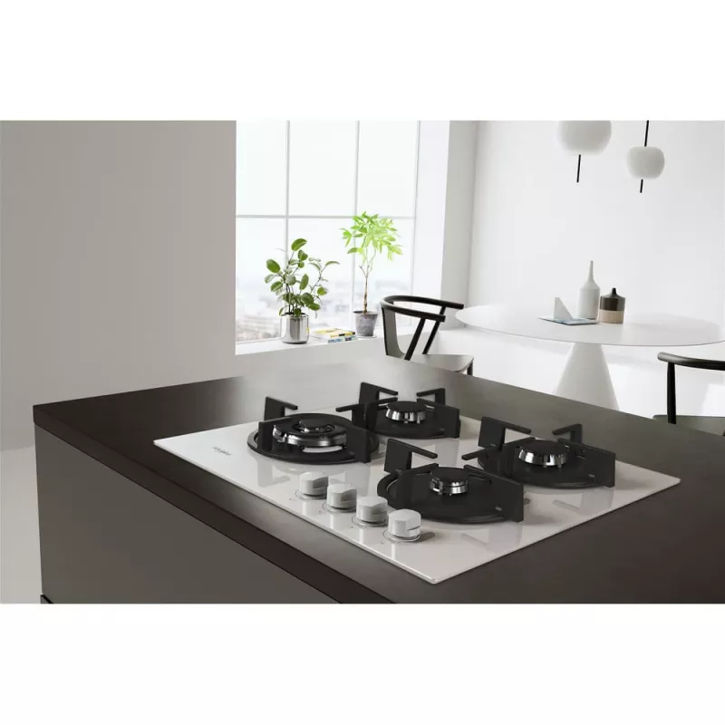 Whirlpool AKT 625/WH Black, White Built-in 60 cm Gas 4 zone(s)
