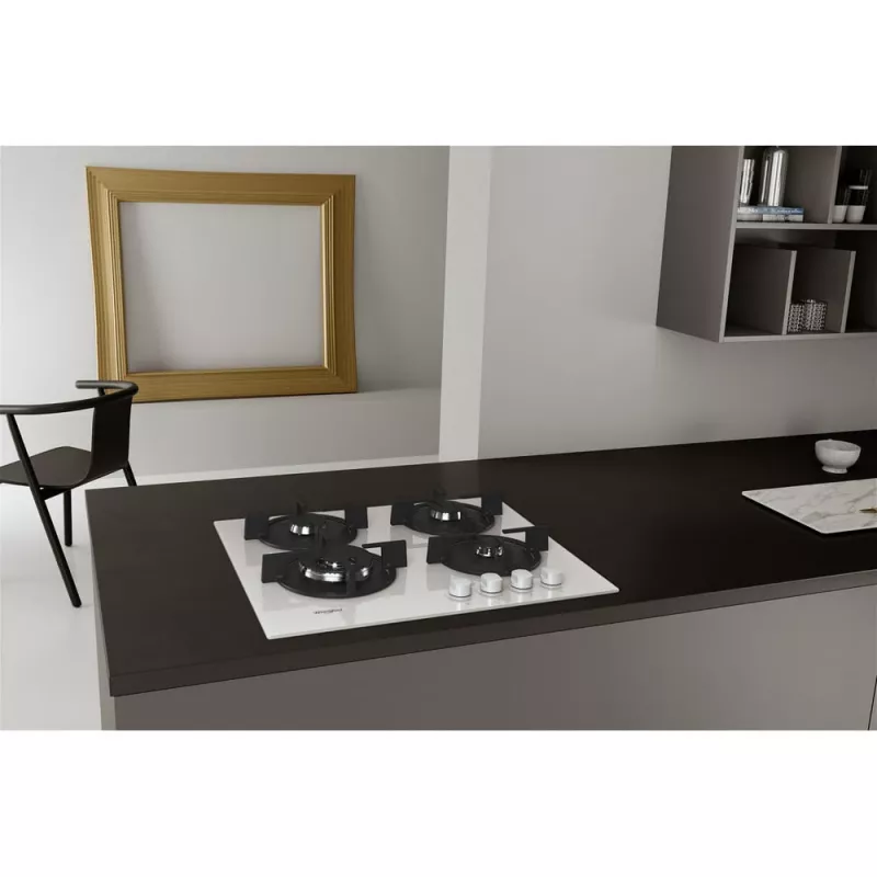 Whirlpool AKT 625/WH Black, White Built-in 60 cm Gas 4 zone(s)