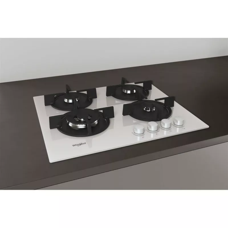 Whirlpool AKT 625/WH Black, White Built-in 60 cm Gas 4 zone(s)