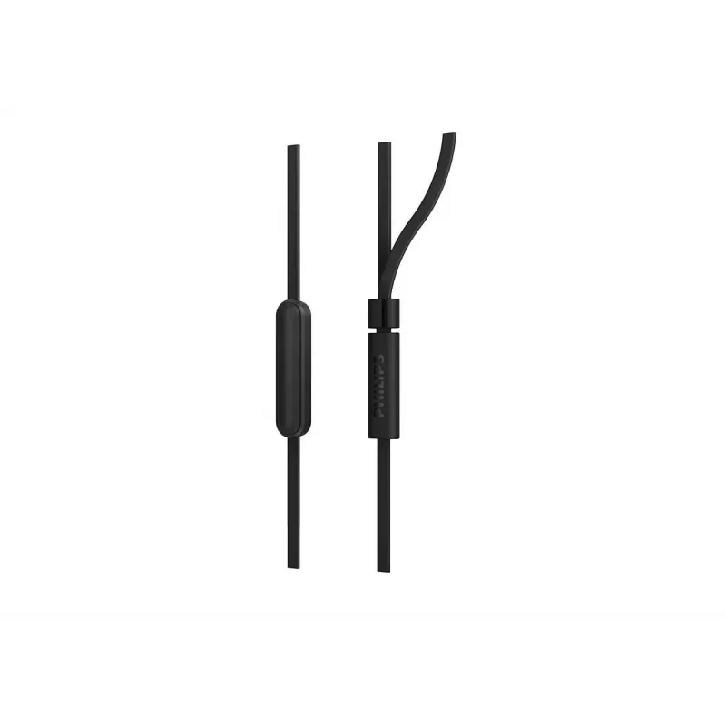 Wired in-ear headset Philips TAE1105BK/00 — black, intraaural, 1.2 m cable, 14.7 g