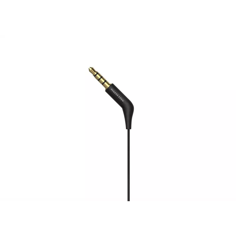 Wired in-ear headset Philips TAE1105BK/00 — black, intraaural, 1.2 m cable, 14.7 g
