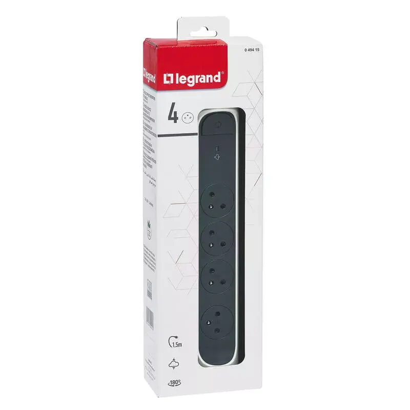 Power Distribution Unit Legrand 0 494 15 4 AC outlets Grey White