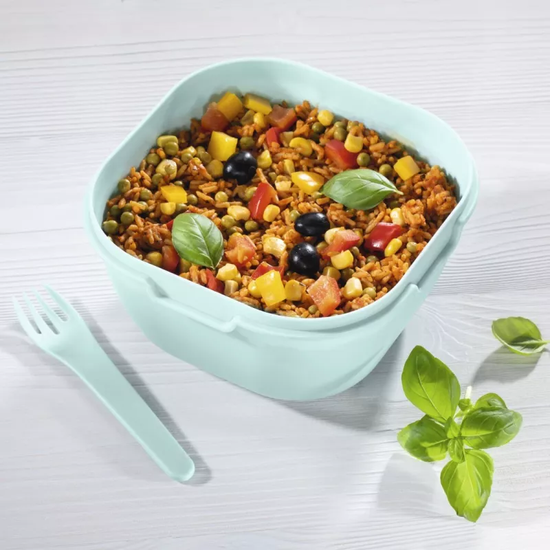 Hama 00181585 lunch box Lunch container 1.7 L Polypropylene (PP), Silicone Grey, Light Blue 1 pc(s)