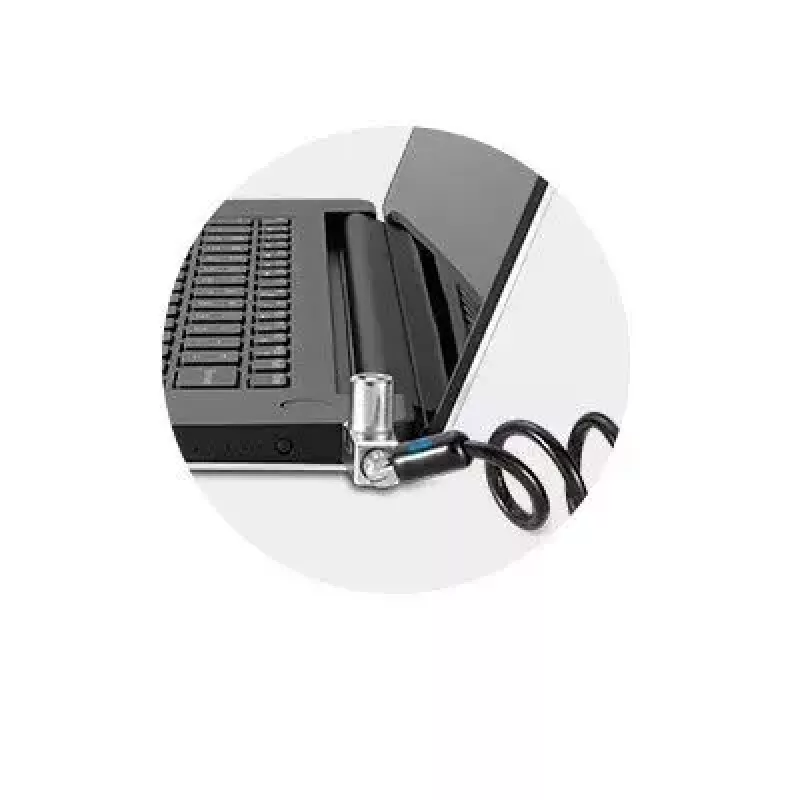 Kensington Slim N17 2.0 Portable Keyed Laptop Lock for Wedge-Shaped Slots