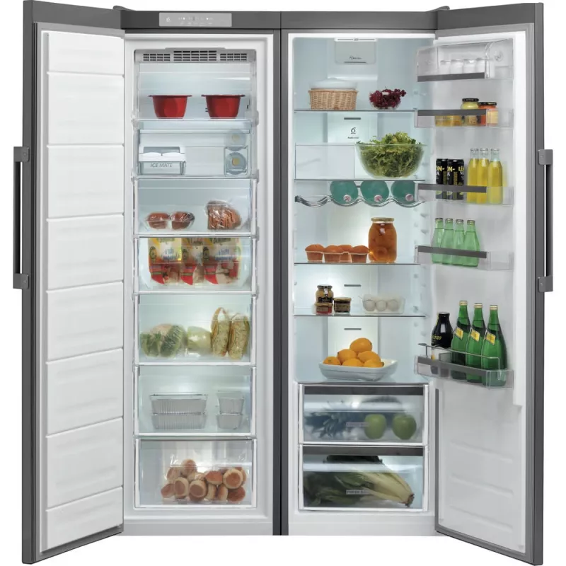 Whirlpool SW8 AM2Y XR 2 fridge Freestanding 364 L Stainless steel