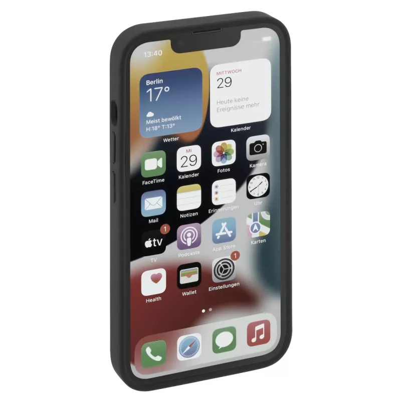 Hama MagCase Finest Feel PRO mobile phone case 15.5 cm (6.1 inch) Cover Black