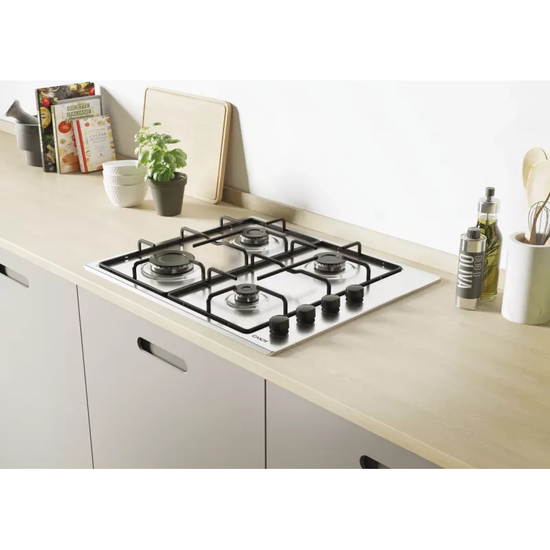 Candy Smart CHW6LBX/4U Stainless steel Built-in 60 cm Gas 4 zone(s)