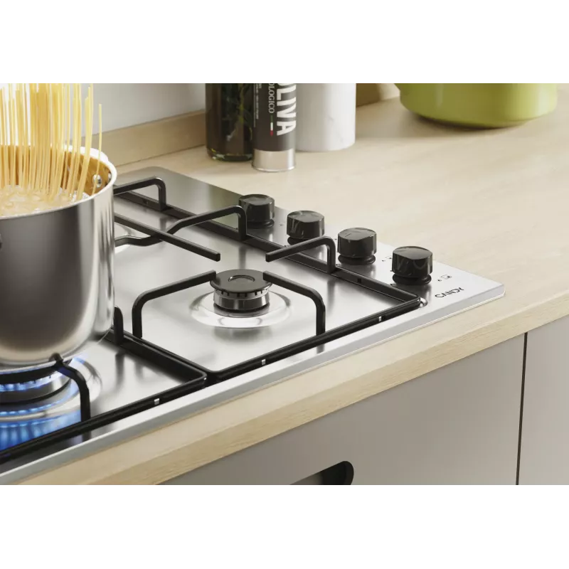 Candy Smart CHW6LBX/4U Stainless steel Built-in 60 cm Gas 4 zone(s)