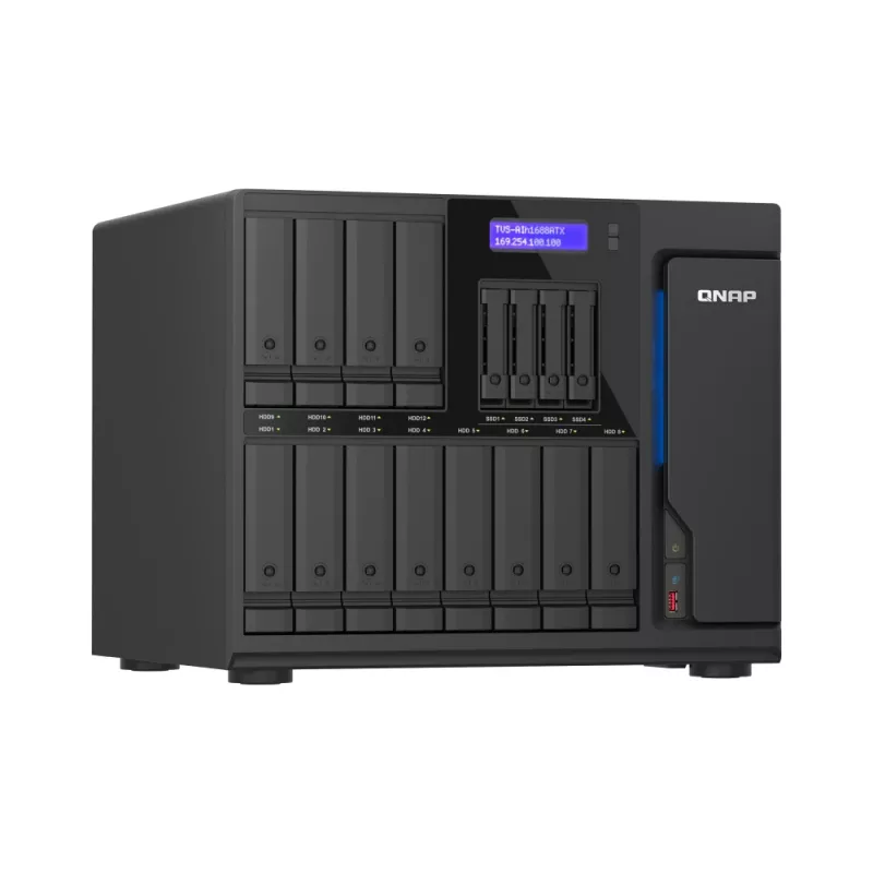 QNAP TVS-AIH1688ATX-U7-32G NAS/storage server Tower 32 GB DDR5 0 TB QuTS hero Black