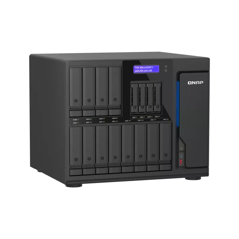 QNAP TVS-AIH1688ATX-U7-32G NAS/storage server Tower 32 GB DDR5 0 TB QuTS hero Black
