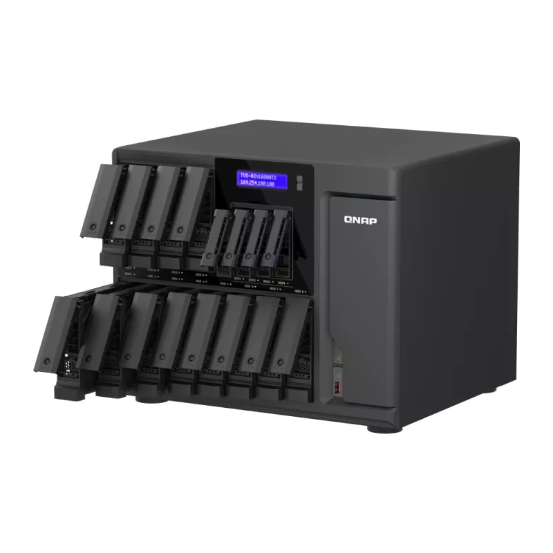 QNAP TVS-AIH1688ATX-U7-32G NAS/storage server Tower 32 GB DDR5 0 TB QuTS hero Black