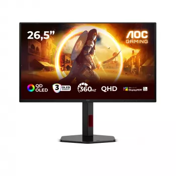AOC G4 Q27G4SDR computer monitor 67.3 cm (26.5 inch) 2560 x 1440 pixels Quad HD QD-OLED Black, Red