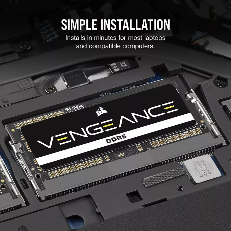 Laptop memory CORSAIR Vengeance DDR5 24 GB SO-DIMM 4800 MHz 262-pin 1.1V CL40