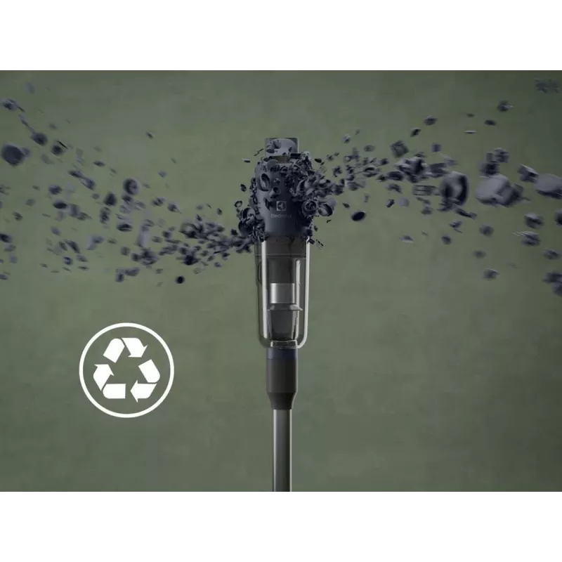 Electrolux EP71UB14DB Stick vacuum Battery Dry Cyclonic, Foam, HEPA, Micro Bagless 0.3 L 57 W Blue 4 Ah