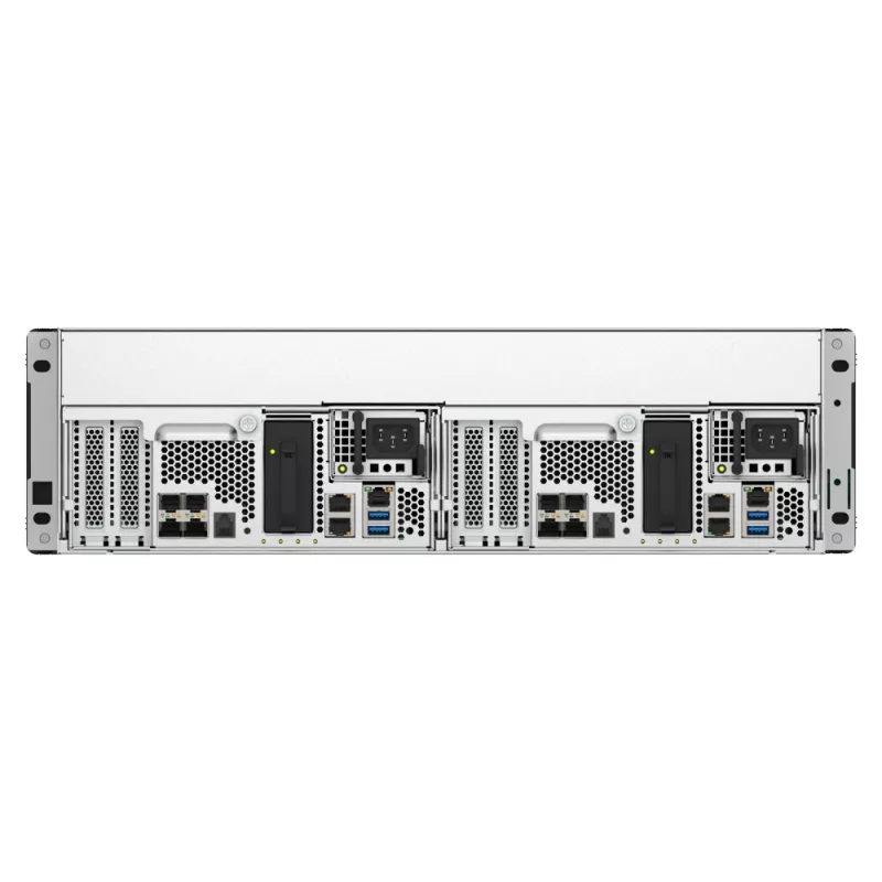 QNAP ES1686dc R2 NAS Rack (3U) Intel® Xeon® D D-2142IT 48 GB DDR4 0 TB QNAP QES Black, Grey