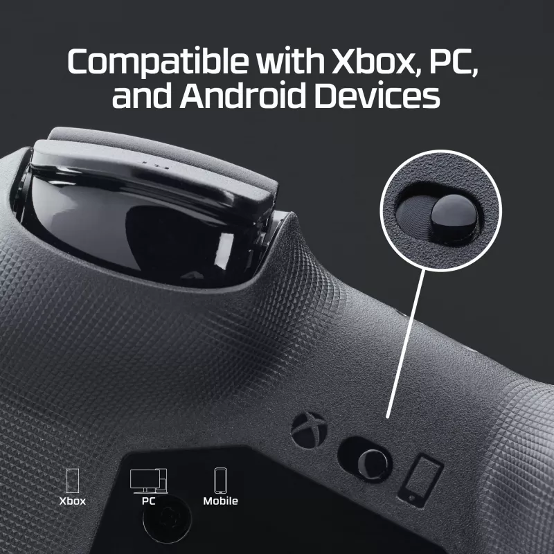 HyperX Clutch Tanto Mini WD Gaming Controller, Joystick, Xbox, Xbox One, Wired, USB, Black, 2.95 m