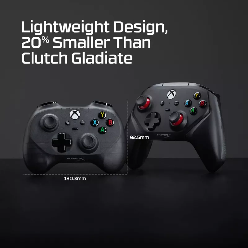 HyperX Clutch Tanto Mini WD Gaming Controller, Joystick, Xbox, Xbox One, Wired, USB, Black, 2.95 m