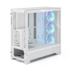 Fractal Design Pop 2 Air White TG RGB Midi Tower PC case — ATX/Micro‑ATX/Mini‑ITX, tempered glass, 3x120mm front fans