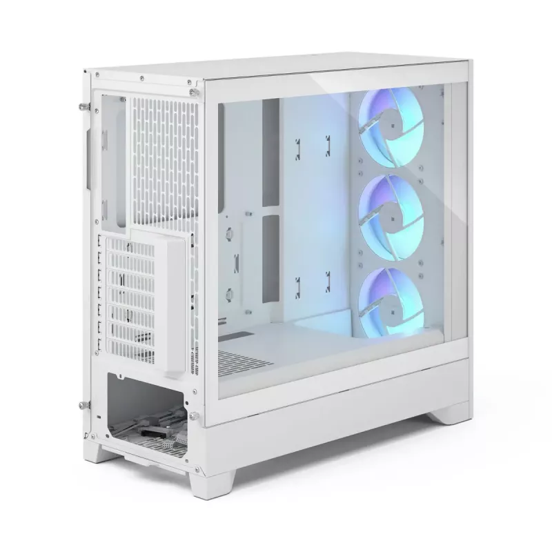 Fractal Design Pop 2 Air White TG RGB Midi Tower PC case — ATX/Micro‑ATX/Mini‑ITX, tempered glass, 3x120mm front fans