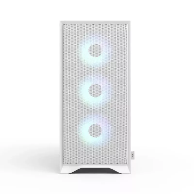 Fractal Design Pop 2 Air White TG RGB Midi Tower PC case — ATX/Micro‑ATX/Mini‑ITX, tempered glass, 3x120mm front fans