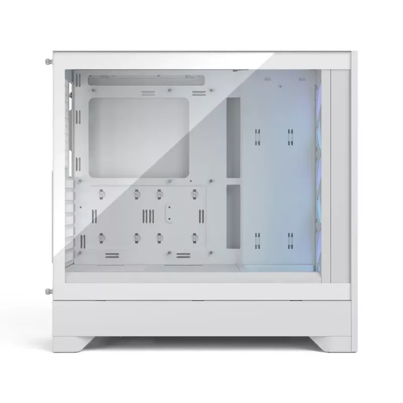 Fractal Design Pop 2 Air White TG RGB Midi Tower PC case — ATX/Micro‑ATX/Mini‑ITX, tempered glass, 3x120mm front fans