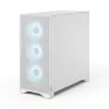 Fractal Design Pop 2 Air White TG RGB Midi Tower PC case — ATX/Micro‑ATX/Mini‑ITX, tempered glass, 3x120mm front fans