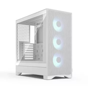 Fractal Design Pop 2 Air White TG RGB Midi Tower PC case — ATX/Micro‑ATX/Mini‑ITX, tempered glass, 3x120mm front fans