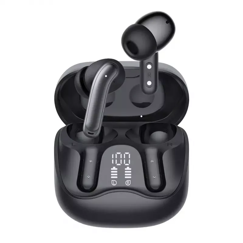 Wireless in-ear headphones Audiocore AC591 PRO — hybrid ANC, ENC, 6 microphones, USB‑C charging, up to 9h playback, Tuya compatible, black