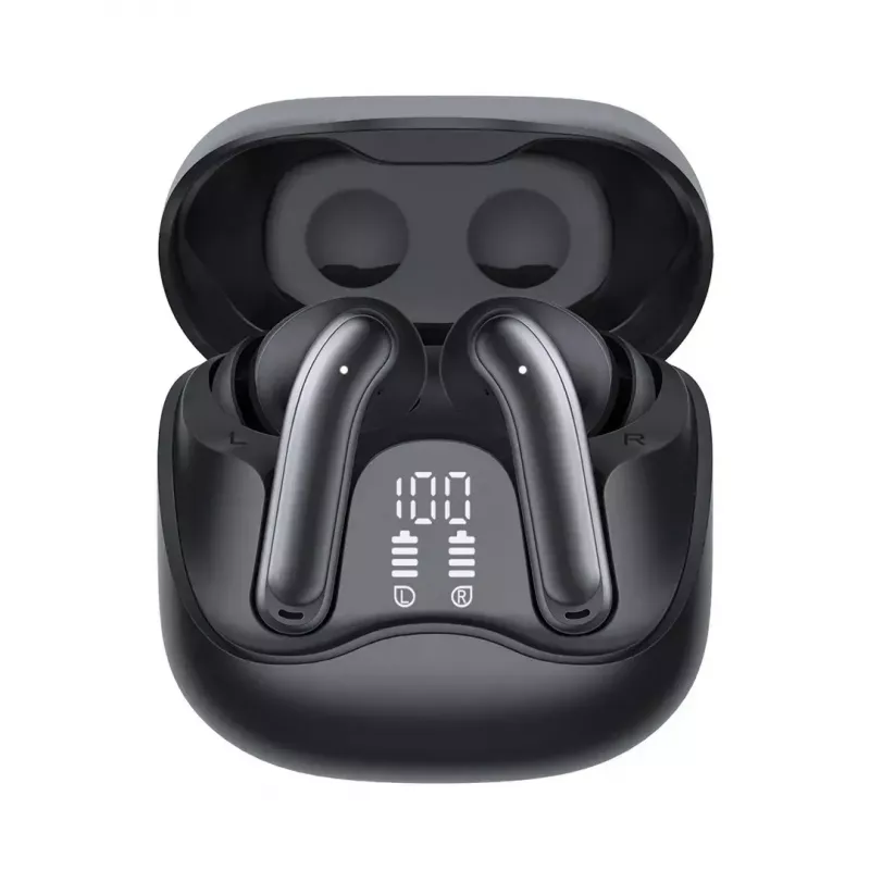 Wireless in-ear headphones Audiocore AC591 PRO — hybrid ANC, ENC, 6 microphones, USB‑C charging, up to 9h playback, Tuya compatible, black