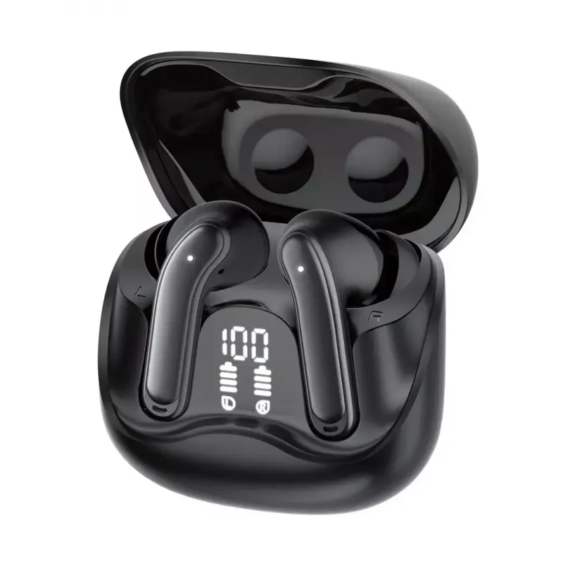 Wireless in-ear headphones Audiocore AC591 PRO — hybrid ANC, ENC, 6 microphones, USB‑C charging, up to 9h playback, Tuya compatible, black