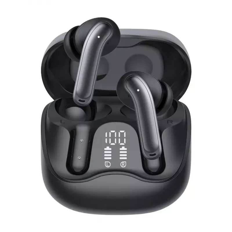 Wireless in-ear headphones Audiocore AC591 PRO — hybrid ANC, ENC, 6 microphones, USB‑C charging, up to 9h playback, Tuya compatible, black