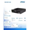 Desktop PC MSI PRO DP21 14M-243BEU — Intel Core i5-14400, Wi‑Fi, Bluetooth, Black