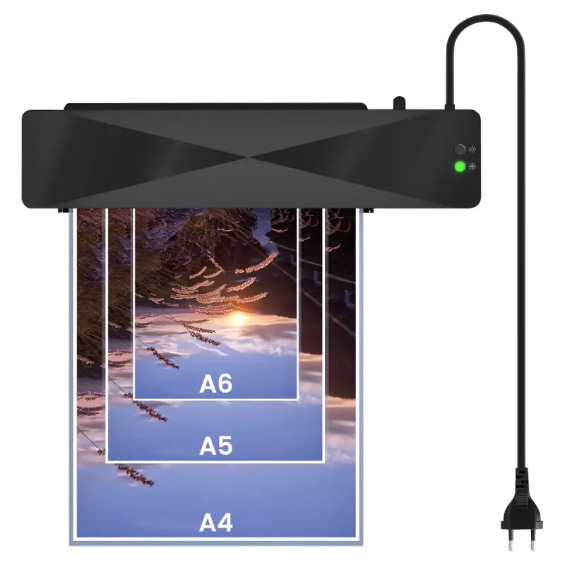Cold/hot laminator SAVIO LR-01/B — max lamination width 230 mm, 320 mm/min, 300 W, black