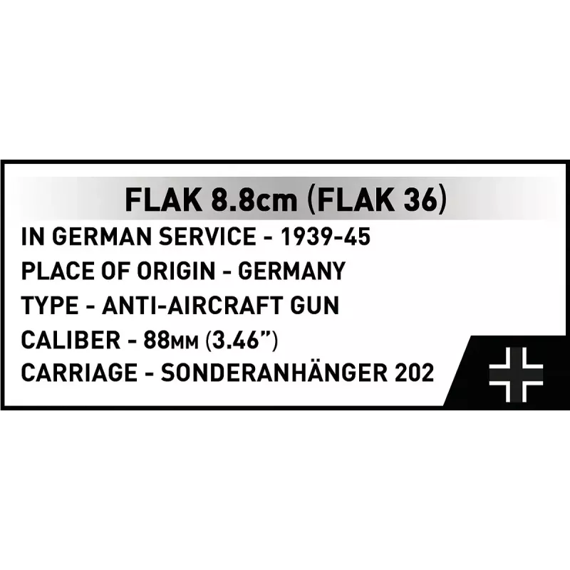 Cobi Blocks Sd.Kfz.8 Towing 8.8 cm Flak 36 building set, 975 pieces