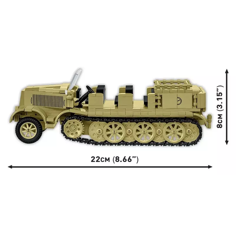 Cobi Blocks Sd.Kfz.8 Towing 8.8 cm Flak 36 building set, 975 pieces