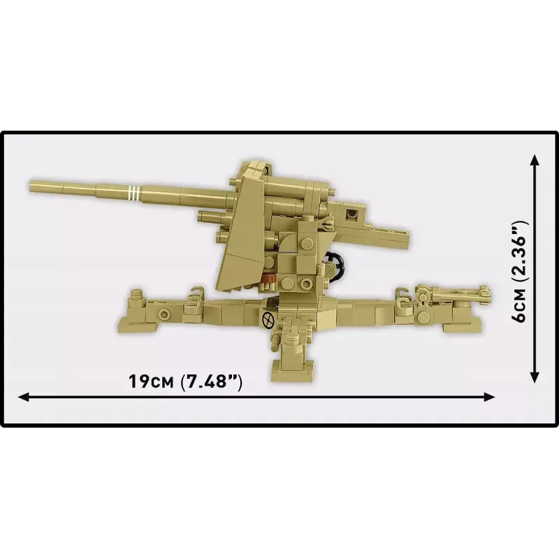 Cobi Blocks Sd.Kfz.8 Towing 8.8 cm Flak 36 building set, 975 pieces