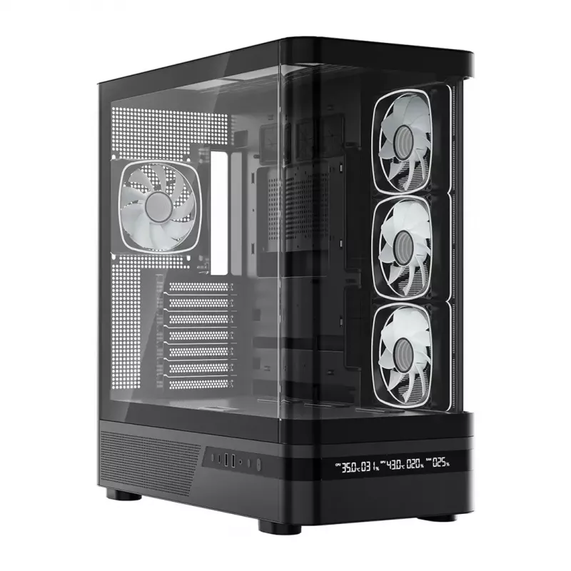 Computer case MODECOM VOLCANO AQ200 ARGB MIDI black