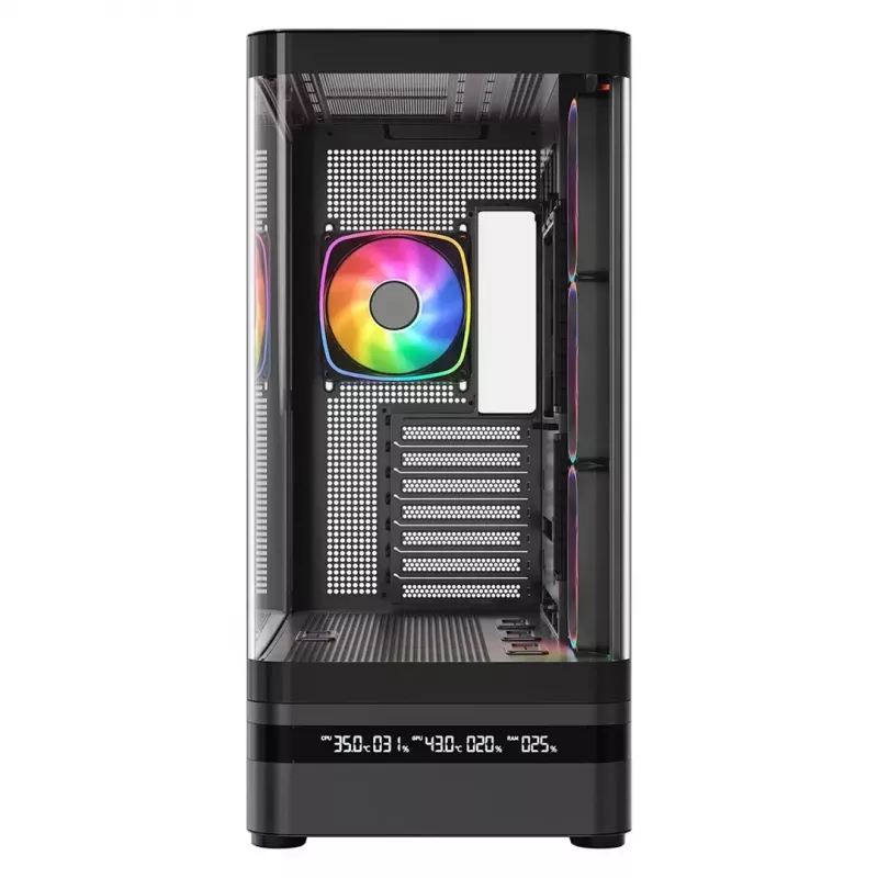Computer case MODECOM VOLCANO AQ200 ARGB MIDI black