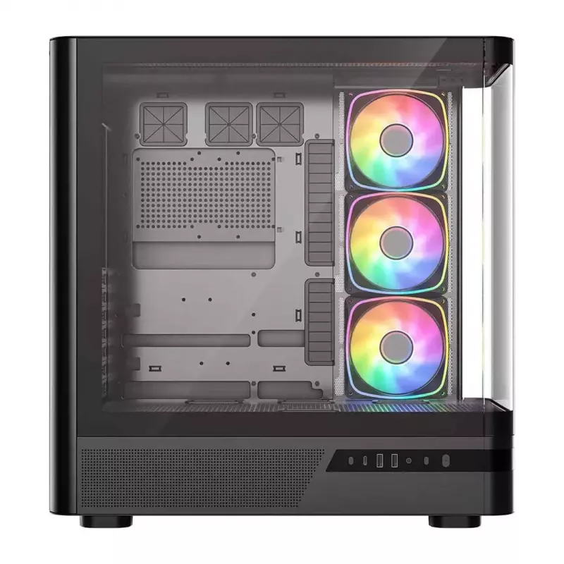 Computer case MODECOM VOLCANO AQ200 ARGB MIDI black
