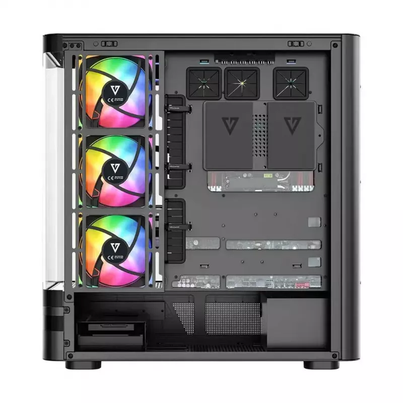 Computer case MODECOM VOLCANO AQ200 ARGB MIDI black