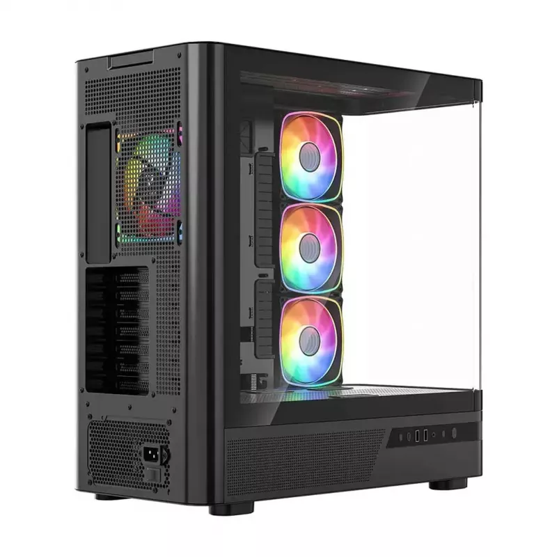 Computer case MODECOM VOLCANO AQ200 ARGB MIDI black