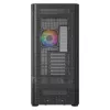 Computer Case MODECOM VOLCANO AQ400 ARGB MIDI Black — MODECOM MC-A-AQ400-4FA-B