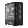 Computer Case MODECOM VOLCANO AQ400 ARGB MIDI Black — MODECOM MC-A-AQ400-4FA-B