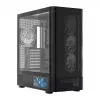 Computer Case MODECOM VOLCANO AQ400 ARGB MIDI Black — MODECOM MC-A-AQ400-4FA-B