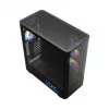 Computer Case MODECOM VOLCANO AQ400 ARGB MIDI Black — MODECOM MC-A-AQ400-4FA-B