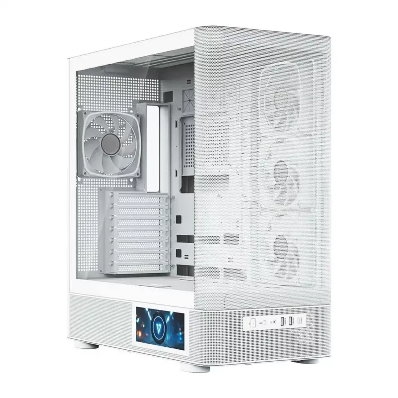 MODECOM VOLCANO AQ400 ARGB MIDI tower computer case, white