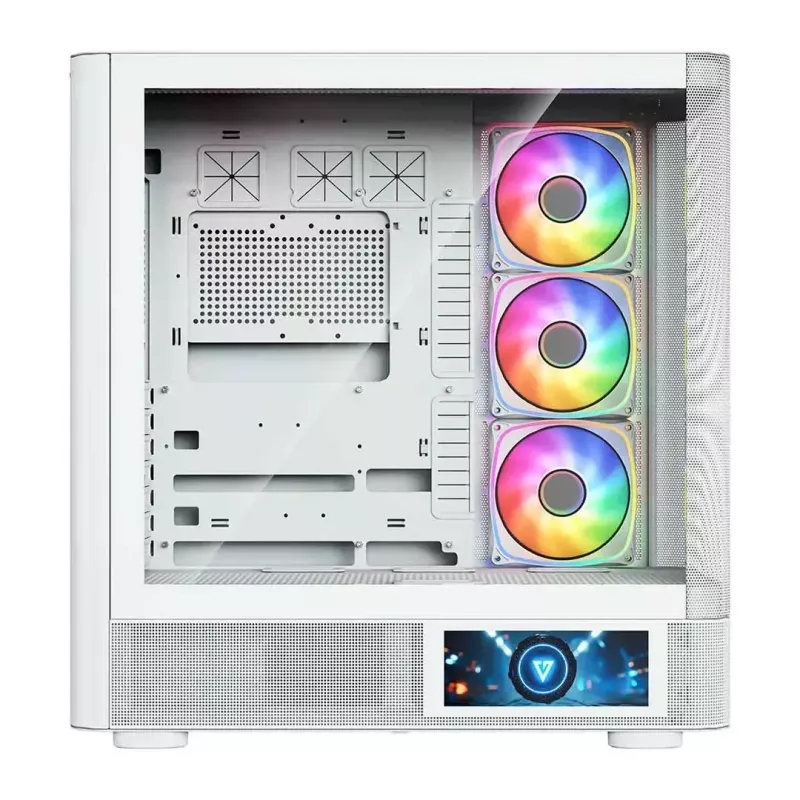 MODECOM VOLCANO AQ400 ARGB MIDI tower computer case, white